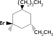 cyclohexane chair conformation organic chemistry practice problem