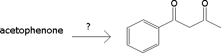 missing reagent acetophenone 